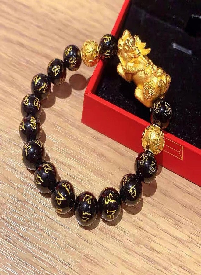 سوار فنغ شوي بيكسيو للثروة والحظ، أساور بيكسيو للحظ السعيد، سوار فنغ شوي من حجر الأوبسيديان الأسود للثروة للرجال والنساء، يمكن أن يجلب الحظ والازدهار، مناسب لأي مناسبة (ب، 1) - Image 5
